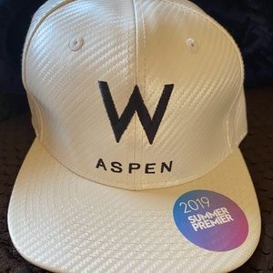 W Aspen adjustable flat brim cap